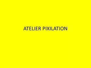 atelier pixilation