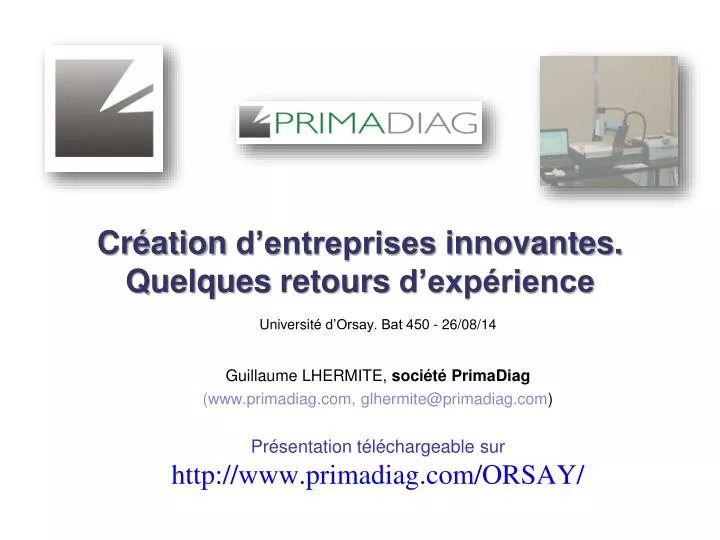 cr ation d entreprises innovantes quelques retours d exp rience