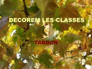 decorem les classes