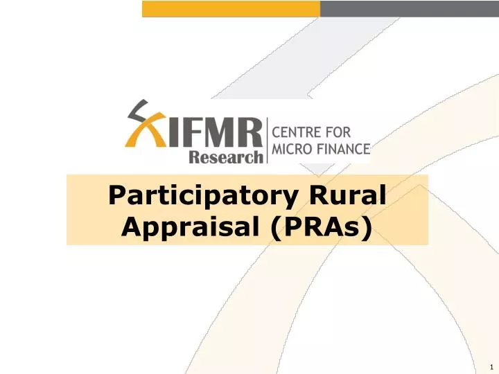 participatory rural appraisal pras