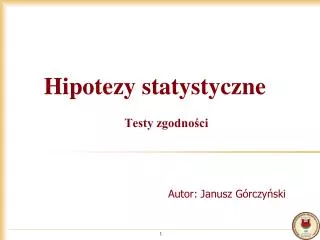 hipotezy statystyczne