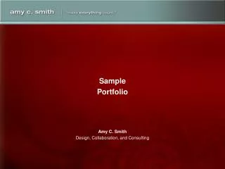 Amy C. Smith Design, Collaboration, and Consulting