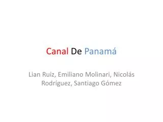 canal de panam