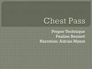 Chest Pass