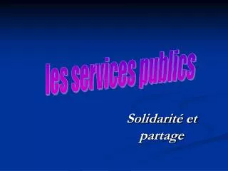 solidarit et partage