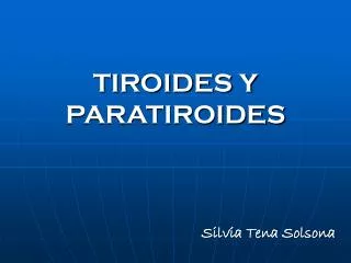tiroides y paratiroides