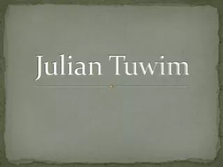 julian tuwim