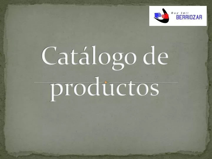 PPT - Catálogo De Productos PowerPoint Presentation, Free Download - ID ...