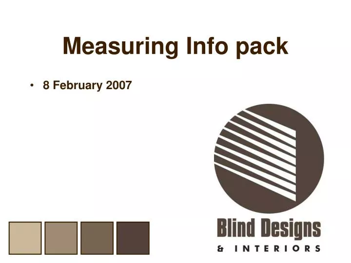 measuring info pack