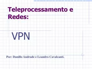 teleprocessamento e redes