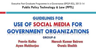 Executive Post Graduate Programme in e-Governance (EPGP-EG), 2013-14