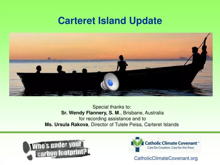 carteret island update