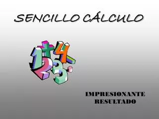 sencillo c lculo