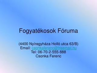 fogyat kosok f ruma