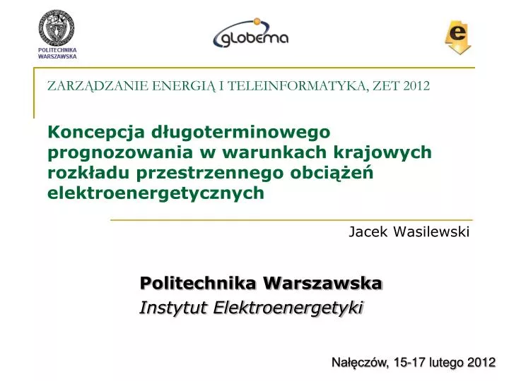 jacek wasilewski politechnika warszawska instytut elektroenergetyki