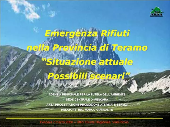 emergenza rifiuti nella provincia di teramo situazione attuale possibili scenari