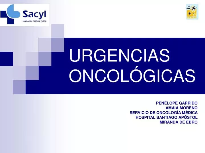 urgencias oncol gicas