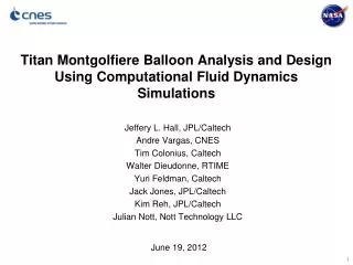 Titan Montgolfiere Balloon Analysis and Design Using Computational Fluid Dynamics Simulations