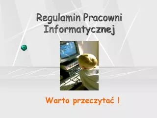 regulamin pracowni informatycznej