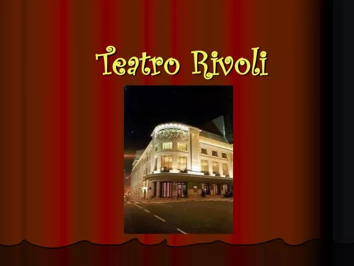 teatro rivoli