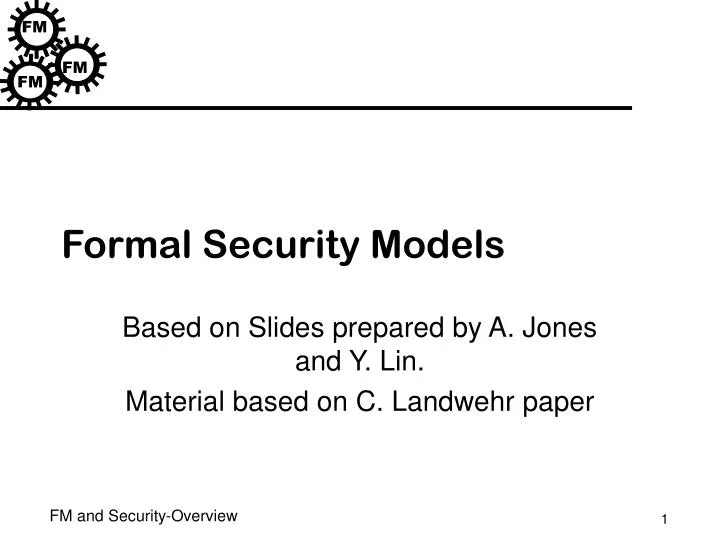 formal security models