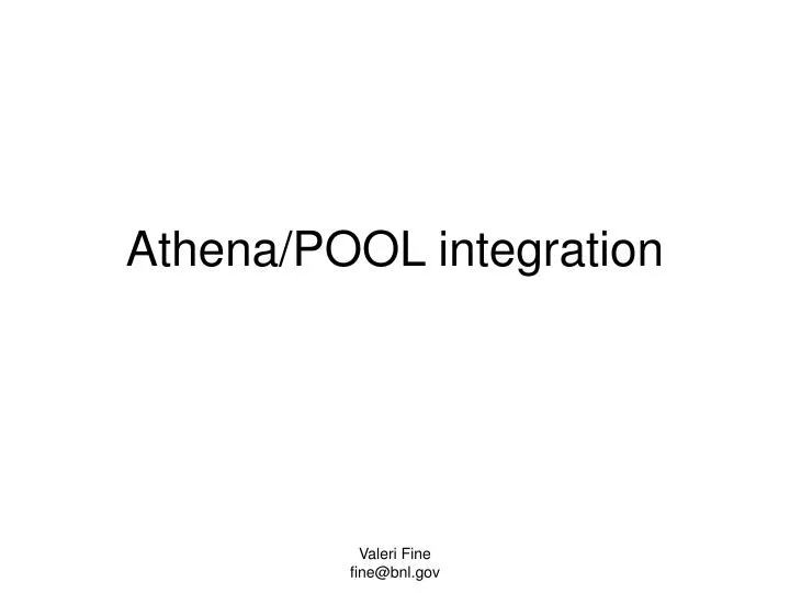 athena pool integration