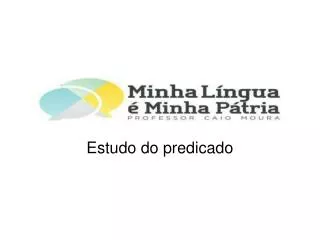 estudo do predicado