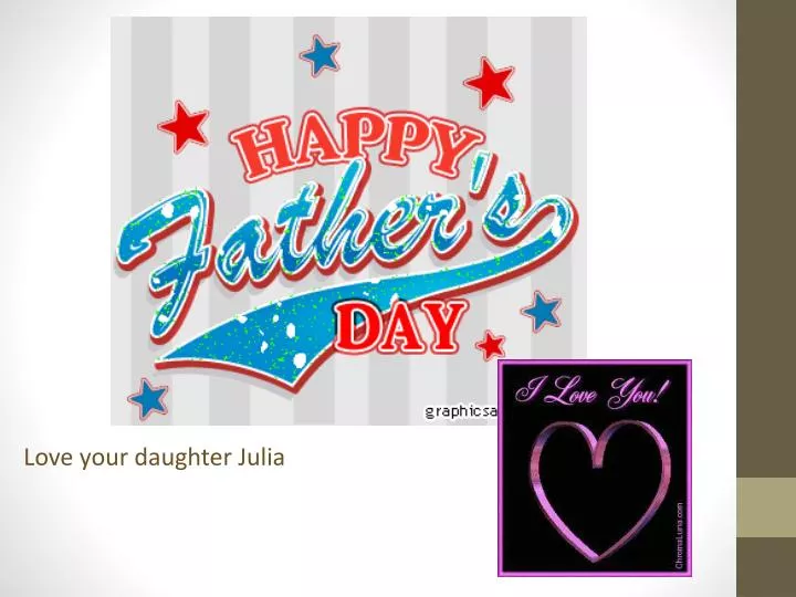 love your daughter julia