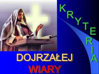 dojrza ej wiary