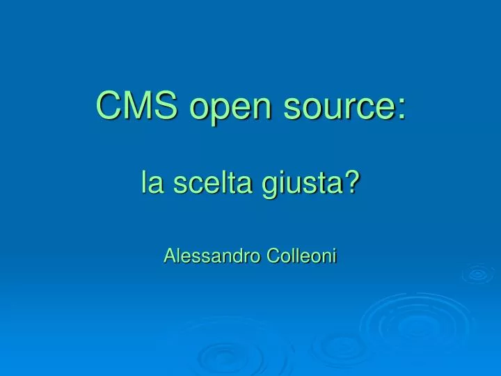 cms open source