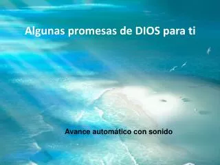 algunas promesas de dios para ti