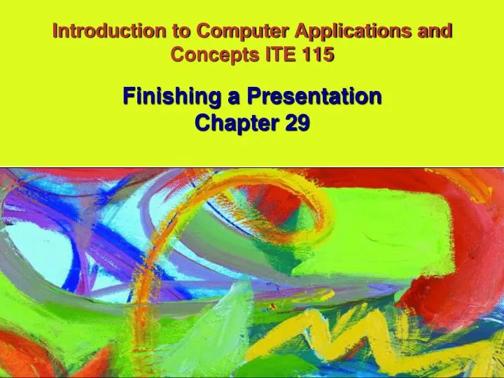 introduction to computer applications and concepts ite 115