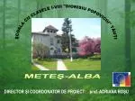 ŞCOALA CU CLASELE I-VIII "DIONISIU POPOVICIU" TĂUŢI - slide 1