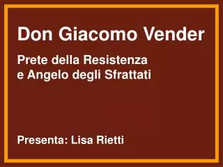 titolo relazione