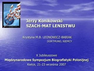 jerzy konikowski szach mat lenistwu