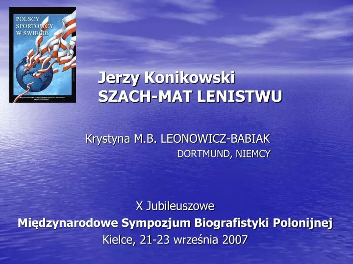 jerzy konikowski szach mat lenistwu