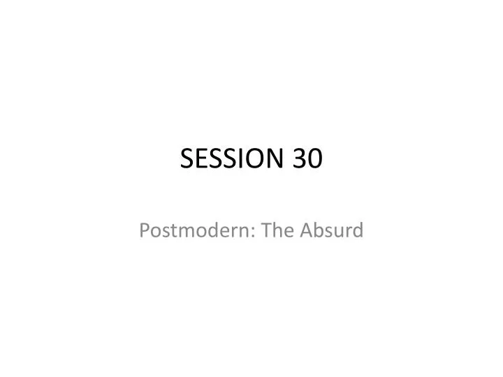 session 30
