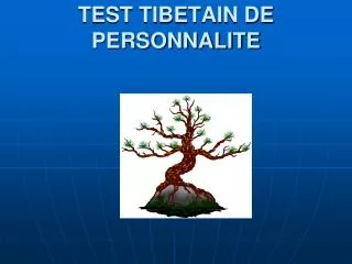 test tibetain de personnalite
