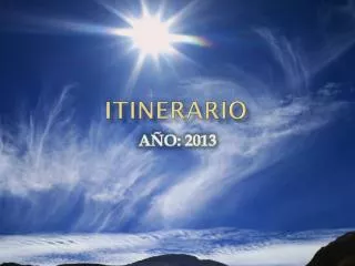 itinerario