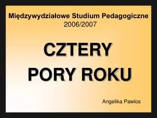 pory roku