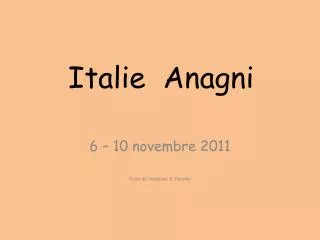 italie anagni