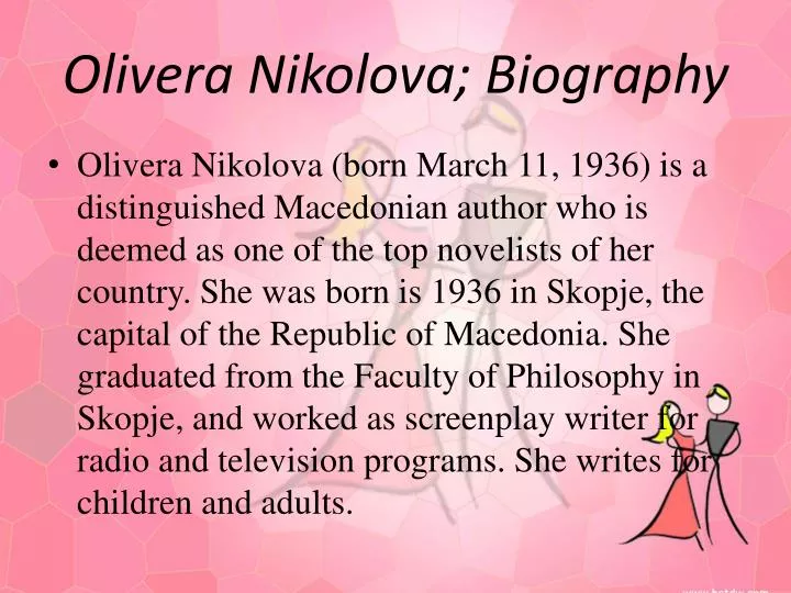 olivera nikolova biography