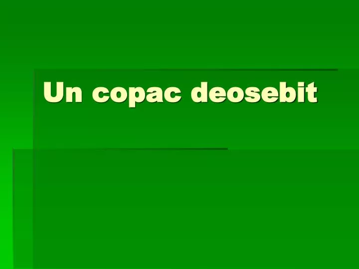 un copac deosebit