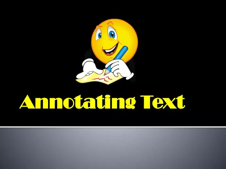annotating text