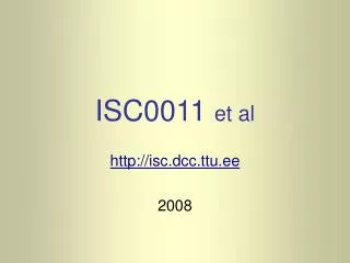 isc0011 et al