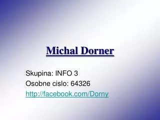 michal dorner