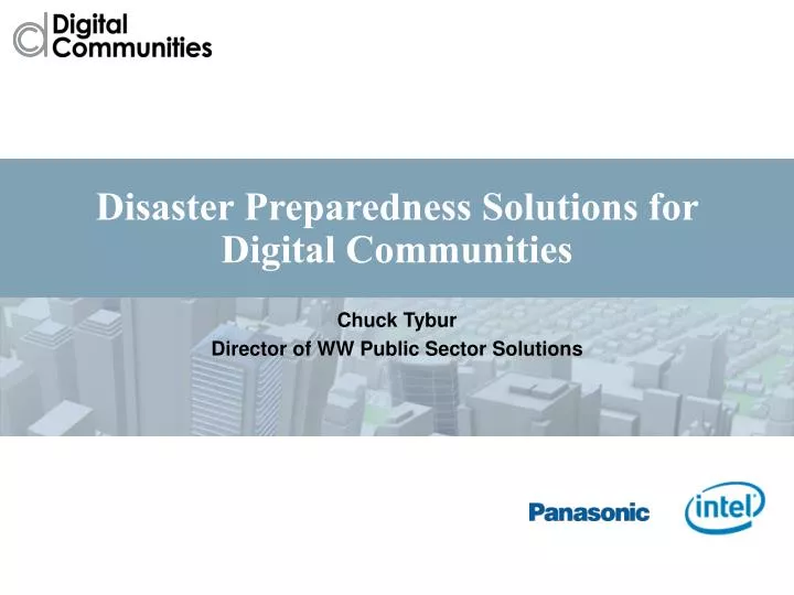disaster preparedness solutions for digital communities