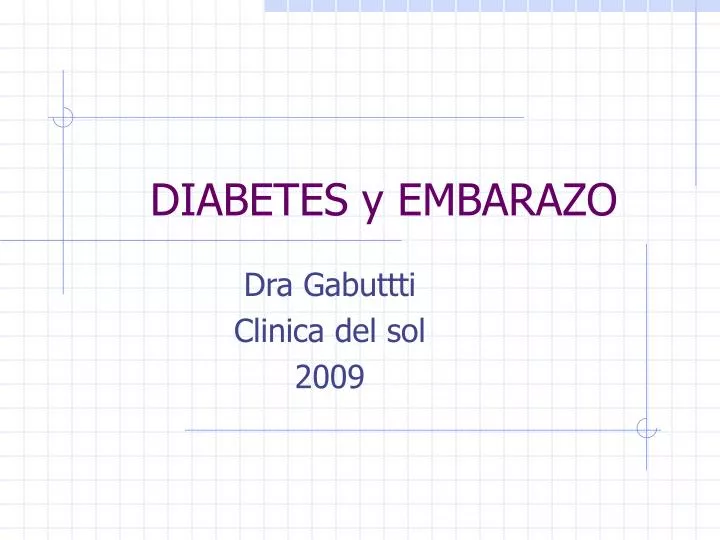 diabetes y embarazo