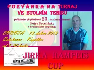 jirka hampeis cup