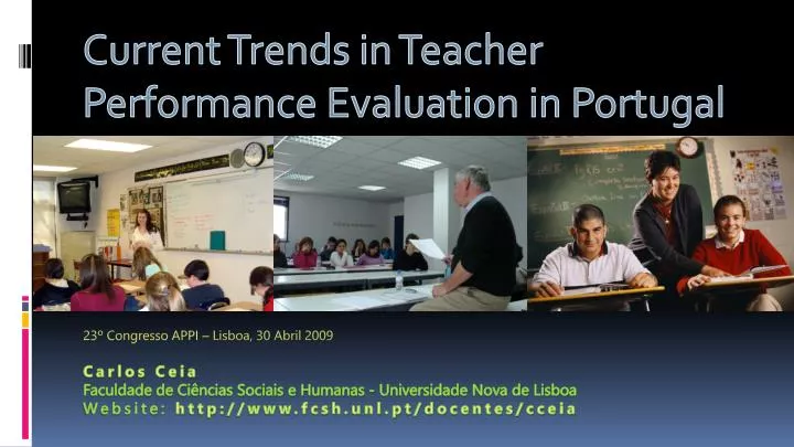 current trends in teacher performance evaluation in portugal